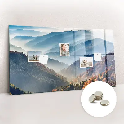 Mountain landscape magnetic board