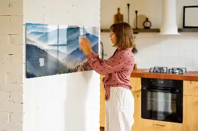 Mountain landscape magnetic board