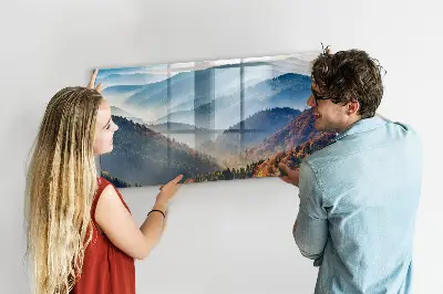 Mountain landscape magnetic board