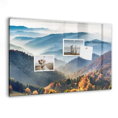 Mountain landscape magnetic board