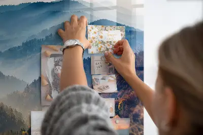 Mountain landscape magnetic board