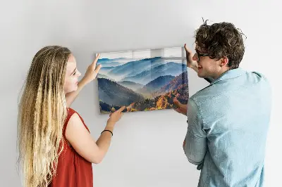 Mountain landscape magnetic board