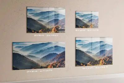 Mountain landscape magnetic board