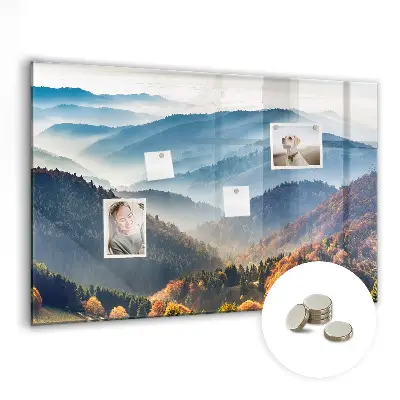 Mountain landscape magnetic board