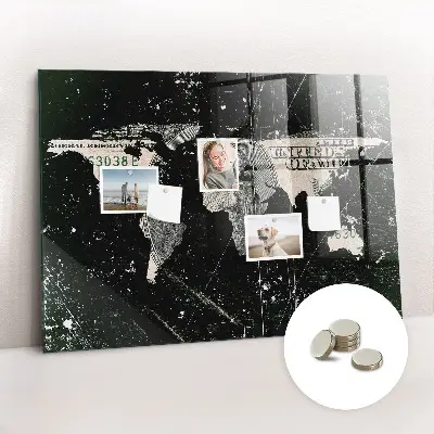 World map magnetic board