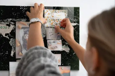 World map magnetic board