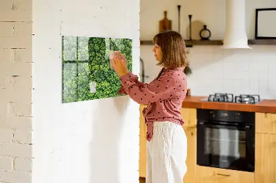 Forest from a bird's eye view magnetic glass dry erase board