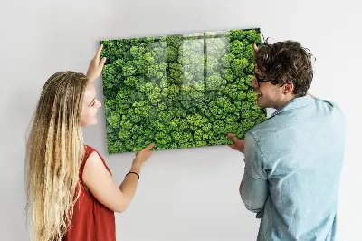 Forest from a bird's eye view magnetic glass dry erase board