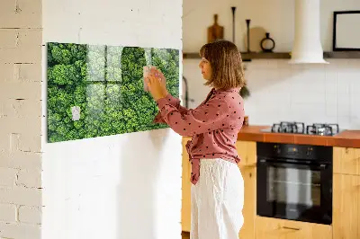 Forest from a bird's eye view magnetic glass dry erase board