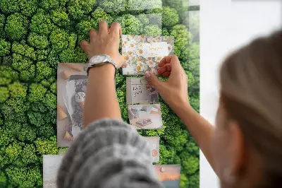 Forest from a bird's eye view magnetic glass dry erase board