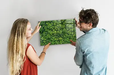 Forest from a bird's eye view magnetic glass dry erase board