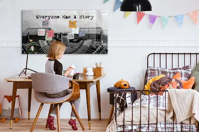 Magnetic glass dry erase board Everyone has a story