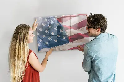 American flag magnetic wall board