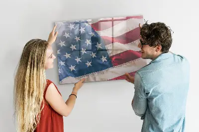 American flag magnetic wall board