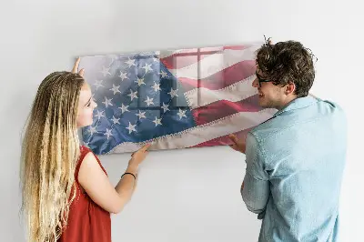 American flag magnetic wall board