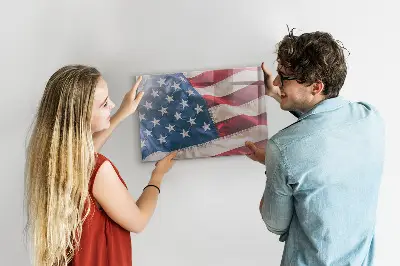 American flag magnetic wall board