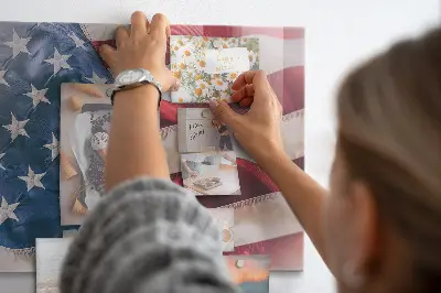 American flag magnetic wall board