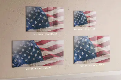 American flag magnetic wall board