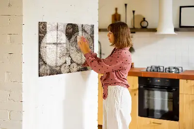 Old world map magnetic wall board