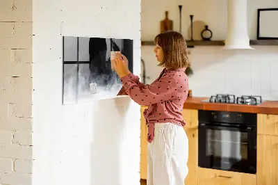 Magnetic Wall Board in Smoke