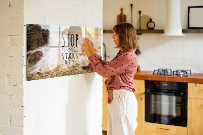 Magnet board Motivational text