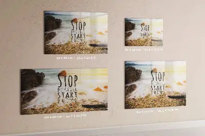 Motivational text magnet board