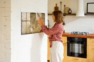 Magnet board Vintage world map