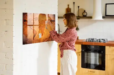 Large world map magnet board
