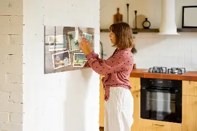 Magnetic board for Polaroid photos