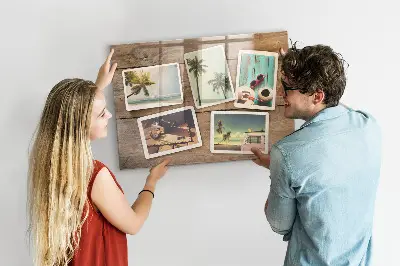 Magnet board Polaroid photos