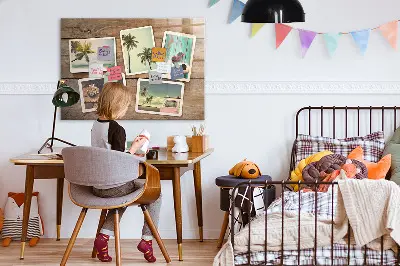Magnetic board for Polaroid photos