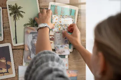 Magnetic board for Polaroid photos