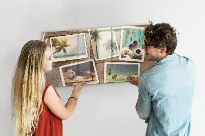 Magnetic board for Polaroid photos