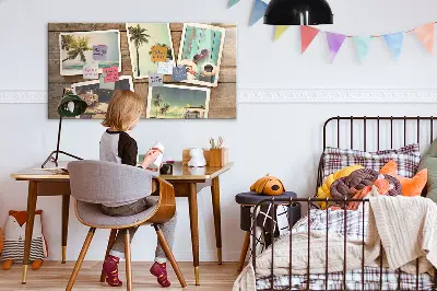 Magnetic board for Polaroid photos