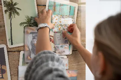 Magnetic board for Polaroid photos