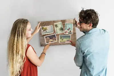 Magnetic board for Polaroid photos
