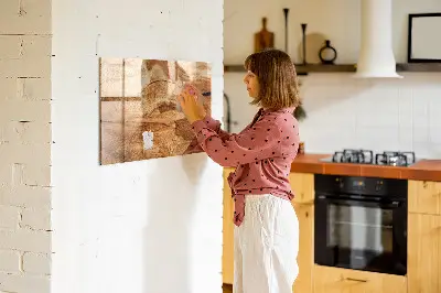 Magnetic wall board Wood texture