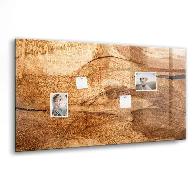 Magnetic wall board with wood texture