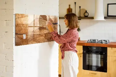 Magnetic wall board Wood texture