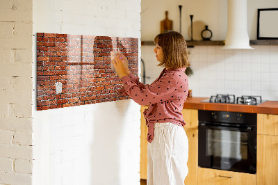 Magnetic marker board Old brick wall