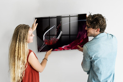 Magnetic marker board Wine