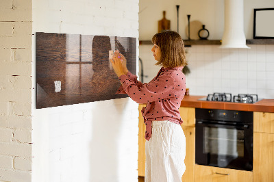Magnetic dry erase board Old wood