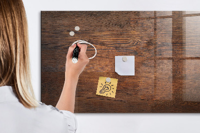 Magnetic dry erase board Old wood