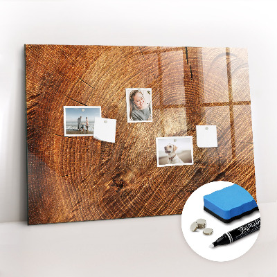 Magnetic dry erase board Old tree stump