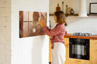 Magnetic dry erase board Old tree stump