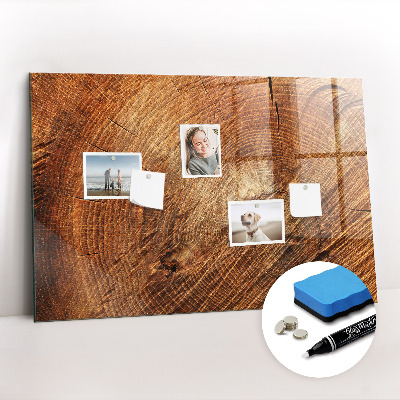 Magnetic dry erase board Old tree stump