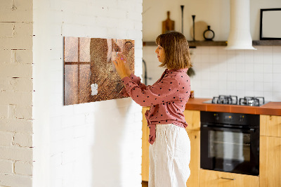 Magnetic dry erase board Old tree stump