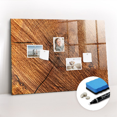 Magnetic marker board Decorative wood