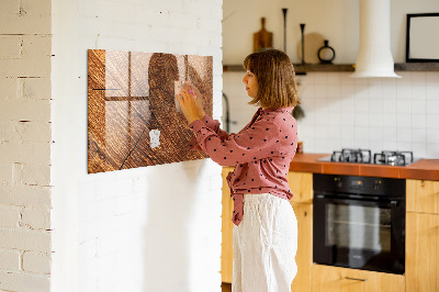 Magnetic marker board Decorative wood