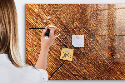 Magnetic board with magnets Decorative wood